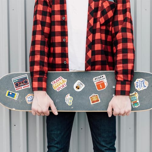 Pack 50 Pcs World Travel Stickers for Water Bottles Waterproof Laptop Luggage Helmet Computer Scrapbooking Teens Adults Girls Boys Funny Aesthetic Sticker Packs Small Vinyl Decals