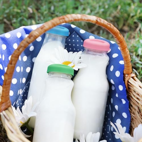 Silicone Milk Bottle Caps - 4 Pack for 48mm Jugs