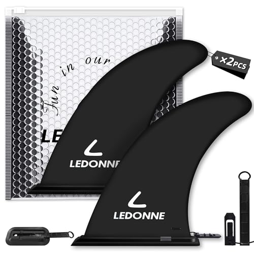 9-Inch SUP Replacement Fins - 2 Pcs with Pin Retainer