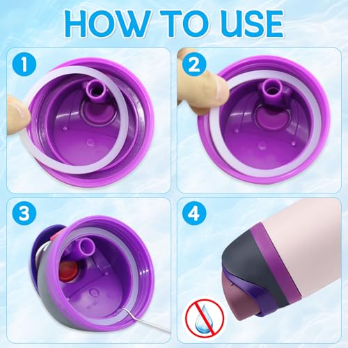 6-Pack Clear Silicone O-Ring Gaskets for Owala FreeSip Water Bottles