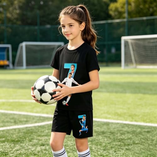 Boys Soccer Jersey Set - Youth Football Uniform with Shorts