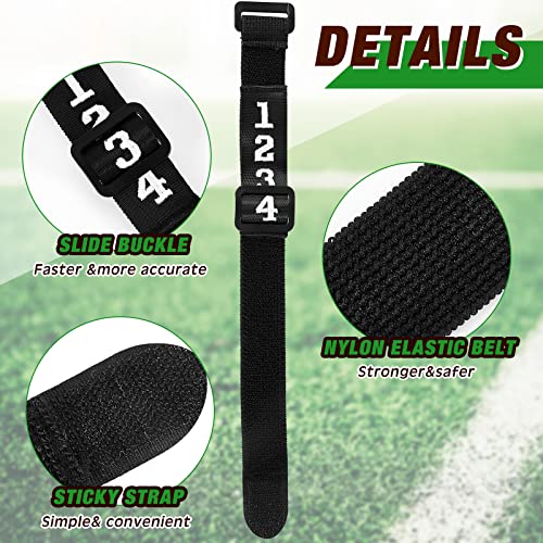 3 Pcs Football Referee Wrist Indicators - Black Umpire Gear
