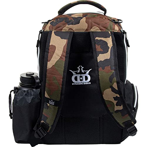 Dynamic Discs Trooper Disc Golf Backpack Woodland Camo—Holds 18+ Discs