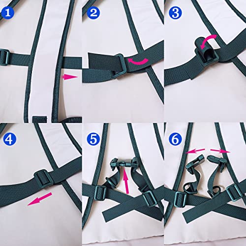 Adjustable Backpack Chest Strap - 2 Piece Set with Quick Release Buckle