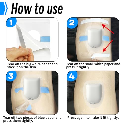 Waterproof Sticker for Omnipod 5 overpatches 50 Pack Adhesive Patches