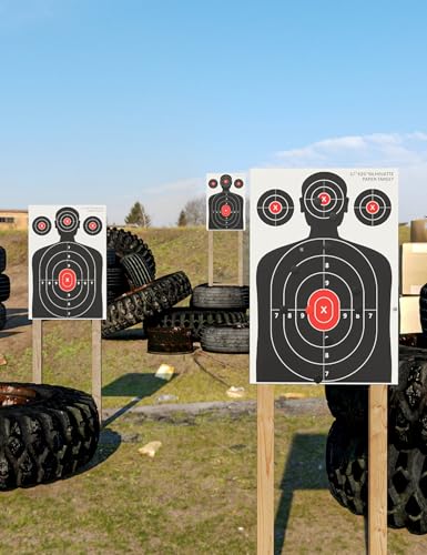 Silhouette Shooting Targets 17x25 Inch - Paper Range Practice - 10 Pack