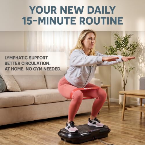 Vibration Plate Exercise Machine with 99 Speeds & 10 Presets