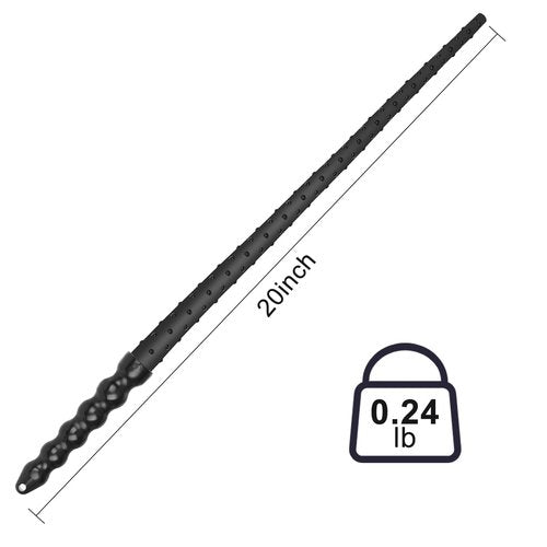 YICHI Rubber Whip Riding Crop Horse Whip for Equestrian Sports 20-inch (E)