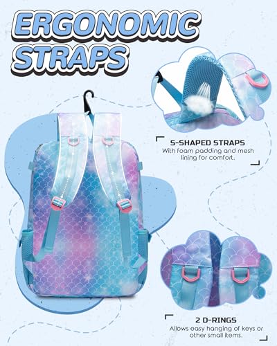 Kids Baseball Softball Bag with Shoe Compartment Light Blue 19.3"