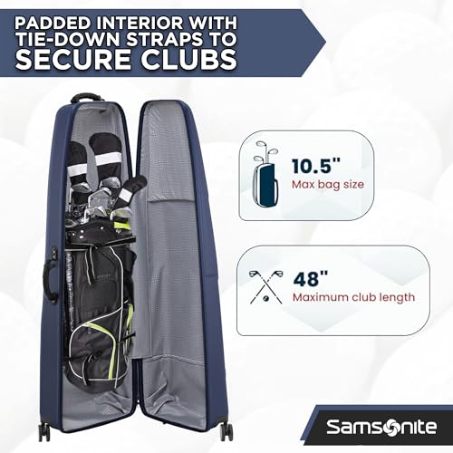 Lightweight Golf Travel Bag - Durable Hard Case with Wheels