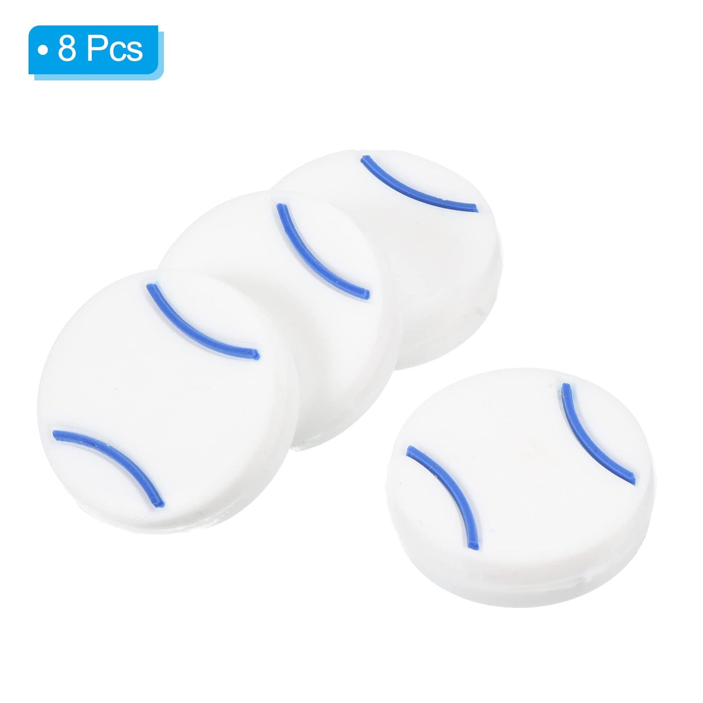 PATIKIL Tennis Racket Vibration Dampener, 8 Pack Soft Silicone Racquet Shock Absorber String Damping, White