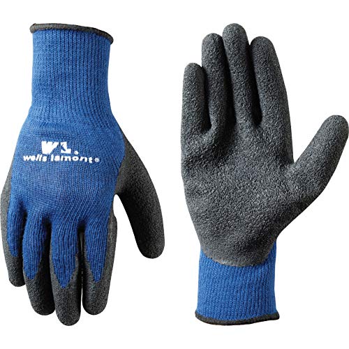 Latex Coated Work Gloves - Abrasion Resistant Grip - Polyester - X-Large Black