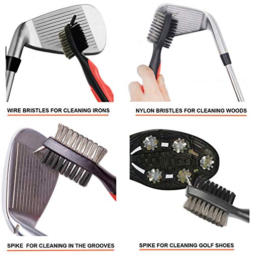 Gzingen Golf Club Groove Sharpener & Retractable Brush Kit - Blue