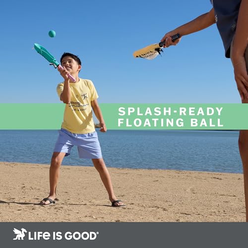 Life is Good Hydro Lacrosse Water Game Set with Floating Ball – Turquoise Blue