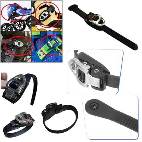 Inline Skate Strap with Adjustable Buckle - 2 Sets
