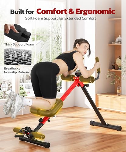 Adjustable Ab Trainer Machine - 2-in-1 Foldable V1.0 Standard Foam