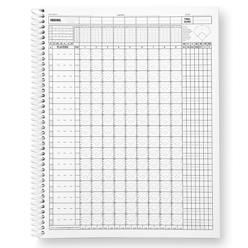 Baseball & Softball Scorebook - Side-By-Side, 35 Games