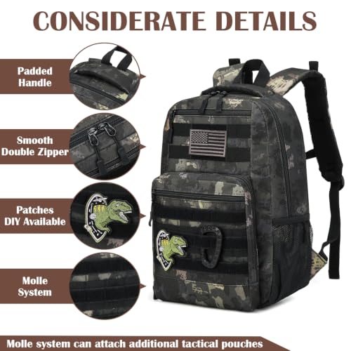 Kids Tactical Molle Backpack for School & Outdoor Activities