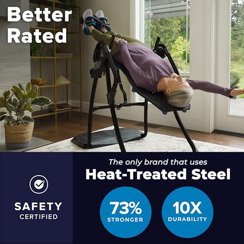 Inversion Table for Back Pain Relief - Teeter FitSpine LX9 - Black