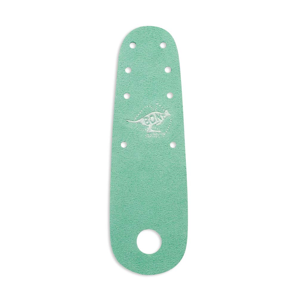 Bont Roller Skates - New 100% Australian Suede Flat Toe Guard Protectors - Roller Skate Derby Figure - Pair - Pistachio Green Suede