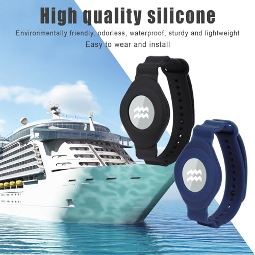 Adjustable Watch Holder for Princess Cruise Medallion - Black & Blue