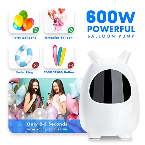 Electric Balloon Pump - Portable Inflator for Party Decorations