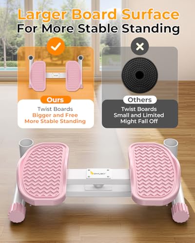 Waist Twister Exercise Machine - Ab Twist Board, Pink