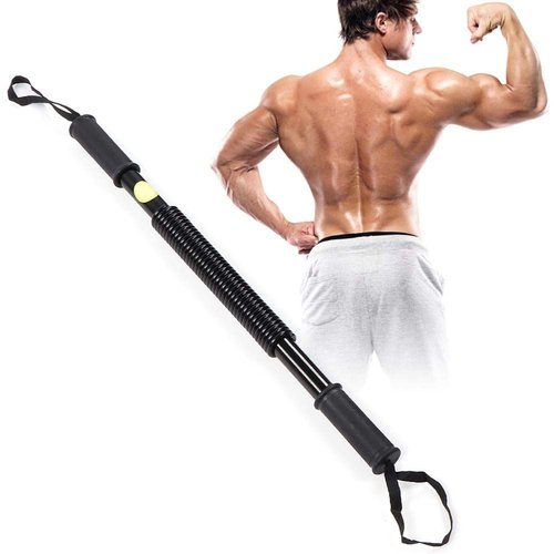 ZJchao Arm Power Exerciser, Power Spring Forearm Strength Muscle Trainer Exercise Gym Kit Chest Expander Gym Equipment(50KG)