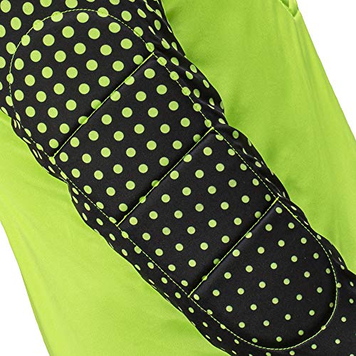 Youth & Adult Soccer Goalkeeper Shirt - Padded Lime Green Goalie Jersey, Small
