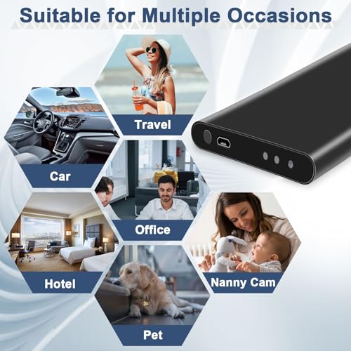 WOTCHA Power Bank Camera 1080P HD Hidden Cam with Night Vision No WiFi Mini Surveillance Portable Camera for Outdoor Home Travel No Audio