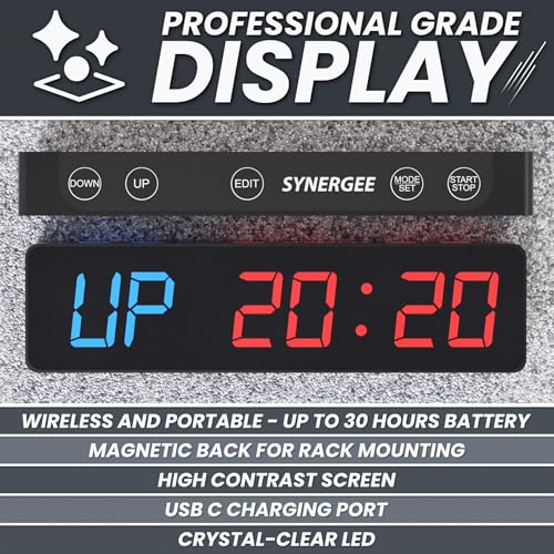 Programmable Magnetic Gym Timer with LED Display - Small
