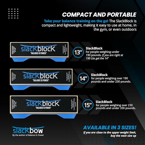 SlackBlock Athletic Balance Trainer – 13" Compact Stability Trainer
