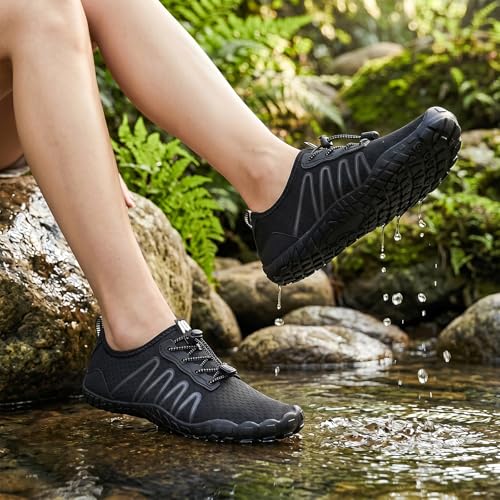 FANGARDEN Barefoot Water Shoes for Women & Men — Wide Toe Box, Quick-Dry, Non-Slip