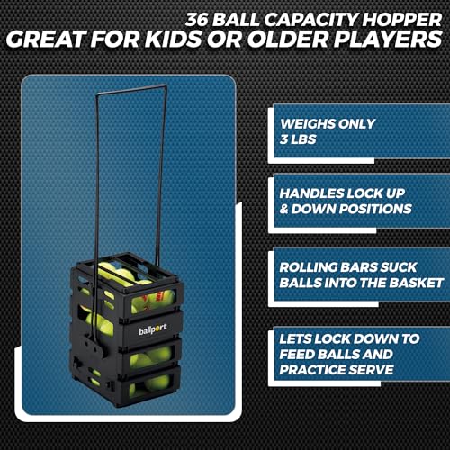 Tourna Mini Ballport Ball Pick up for Tennis - Blue