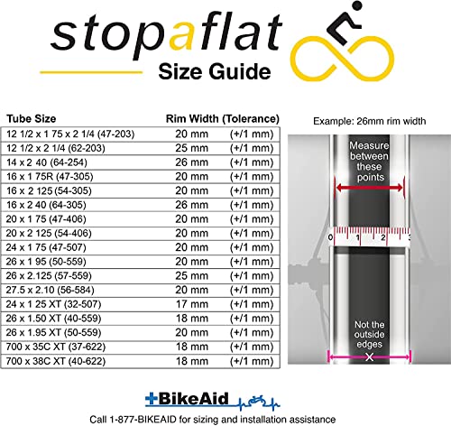 Stop-A-Flat Puncture Proof Bicycle Inner Tube 20 x 2.125 - No Flats