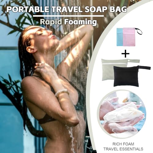 Travel Soap Bag Set - Waterproof & Leakproof Soap Pouches