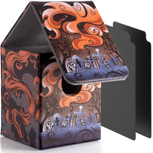 Card Storage Box for YGO - Holds 100+ Single Sleeved Cards, 2 Dividers - Necro Call