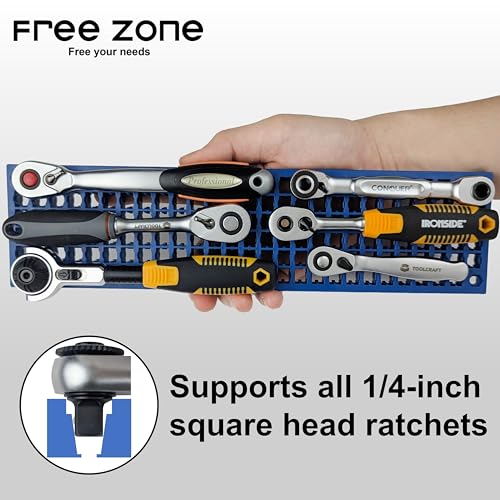 FREE ZONE Bit Organizer Set (Green) ? 158-Hole Bit Storage ? 1/4" Hex Bits & Drive Bits Adapter Storage ? Toolbox Storage (Tools Not Included)