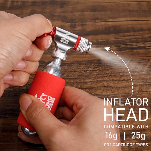 Bike Repair Kit with CO2 Inflator & Patches | Multi-Tool & Saddle Bag