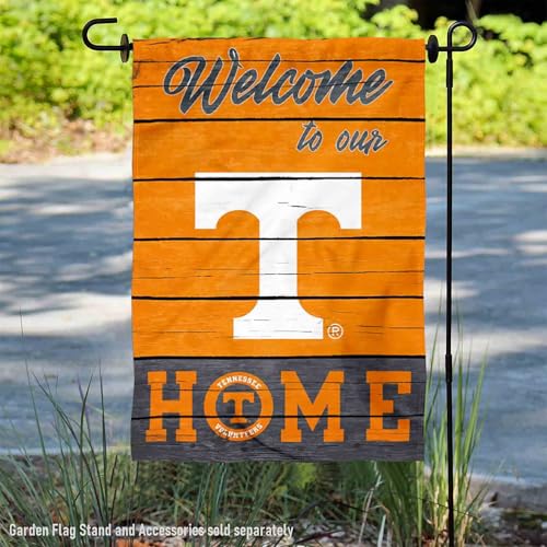 Tennessee Volunteers Welcome Double Sided Garden Flag - 12.5x18 Inch Yard Banner