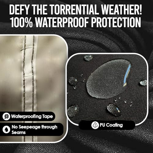 CEKURE 83x35x46 Inch Waterproof Heavy Duty Bike Cover for 2-3 Bikes