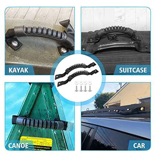 CLIO Black Kayak Carry Handles 4 Pack with Screws for Ocean & Canoe