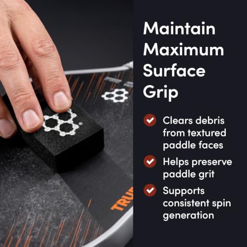 Paddle Eraser for Pickleball - Black, 1-Pack - Fast & Easy Cleanup