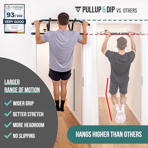 Pull-Up Bar for Door Frames - Hanging Bar with Padded Handles