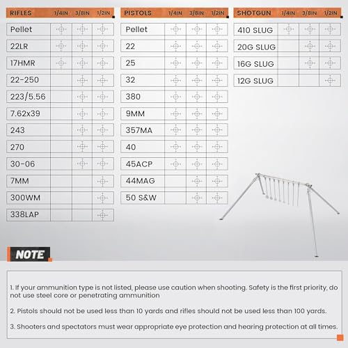 Steel Spinning Rimfire Targets for Airgun Shooting Practice