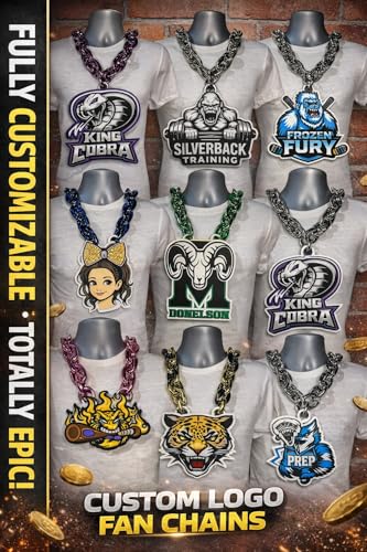 Custom Hype Chain with Team Logo - Personalized Championship Necklace