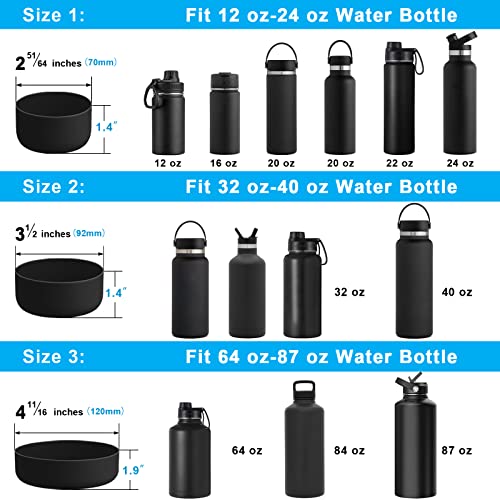 Protective Silicone Boot for Water Bottles and Tumblers - 12 oz, Baby Blue
