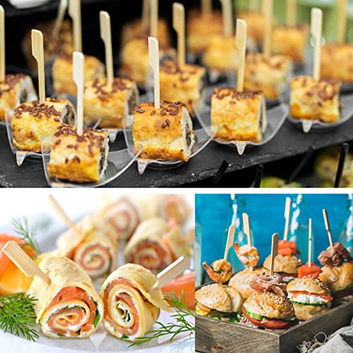 200 PCS Bamboo Skewers for Appetizers, 4.7 Inch Toothpicks Cocktail