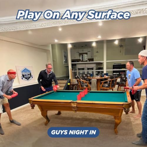 Portable Ping Pong Set with 4 Paddles & 3 Foam Balls