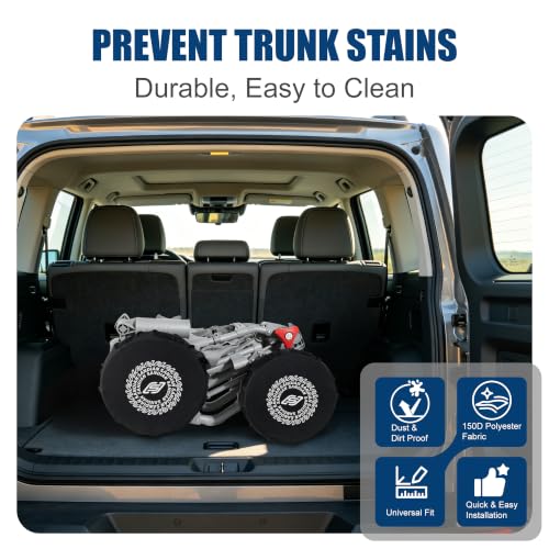 Golf Cart Wheel Covers - Big Size, Waterproof & Durable Protection